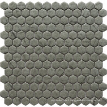 Hexagon Black Color Mosaic Enable Glass Crystal Mosaic